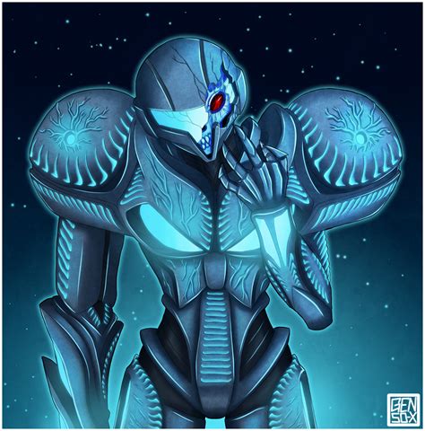 dark samus face